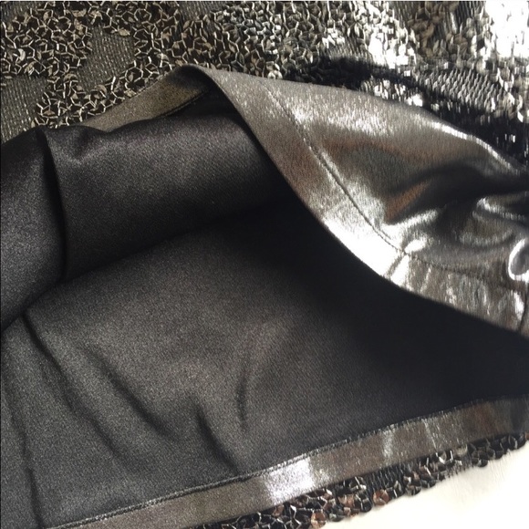 Express Short double lined fancy sequins miniskirt - Picture 6 of 8